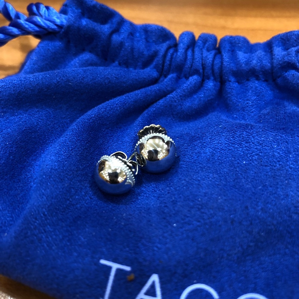Tacori silver stud earrings.